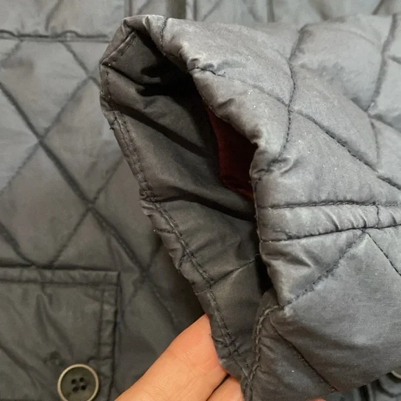 Hydrogen Quilted Jacket - Navy Chore Coat - Picture 6 of 17